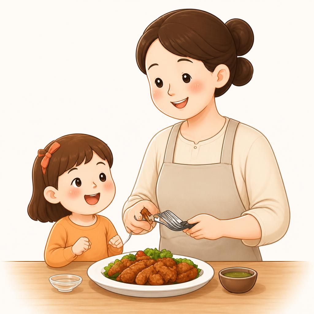 媽媽與孩子插圖